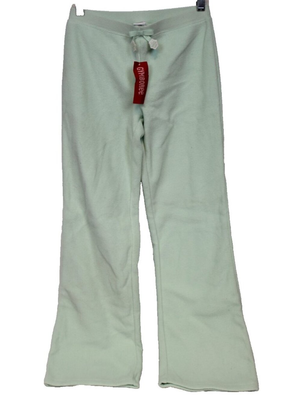 2009 Gymboree Winter Ballerina Pants sz 12 Mint Green Fleece Wide Leg Casual War